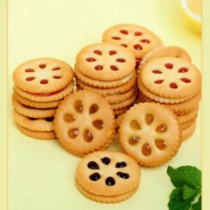 Jam-Filled Flower Linzer Cookies