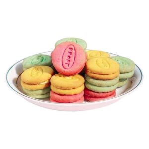 Colorful Macaron Cookies Platter