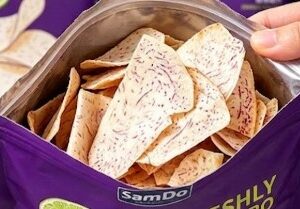 Purple Sweet Potato Ridge Cut Chips