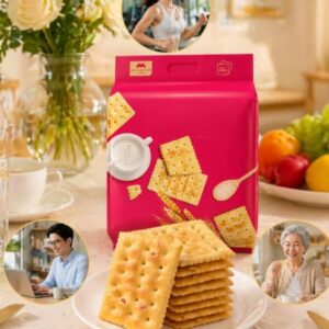 Premium Pink Packaged Crackers